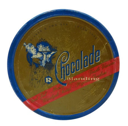 Puszka blaszana Rieber & son ASA Chocolade Blanding