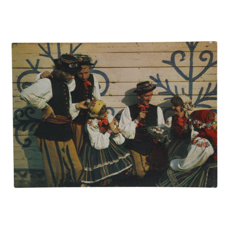 Pocztówka świąteczna Pocztówki PRL