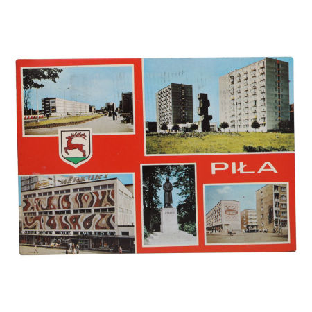 Pocztówka PRL Piła