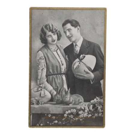 Przedwojenna Pocztówka Wielkanocna