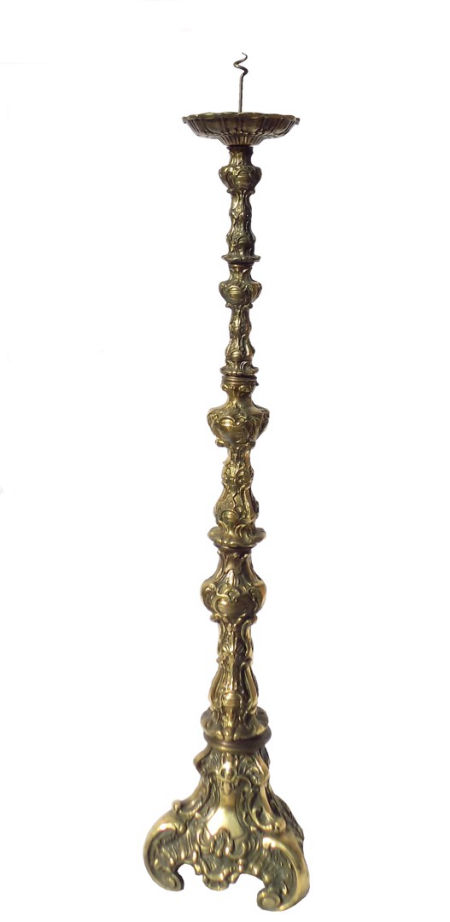 Zabytkowy olbrzymi LICHTARZ świecznik mosiądz