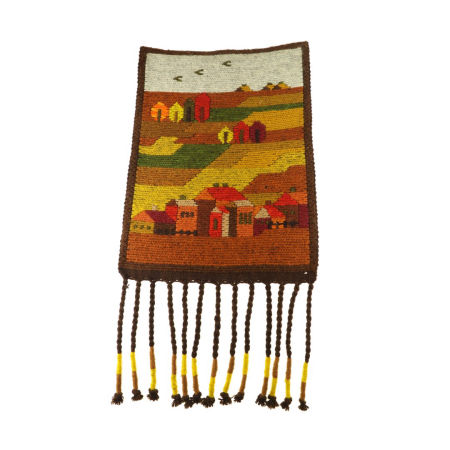 Kilim SUMAK Pejzaż-Jesień Cepelia Sztuka Kujawska Rogowska-Burda Włocławek PRL