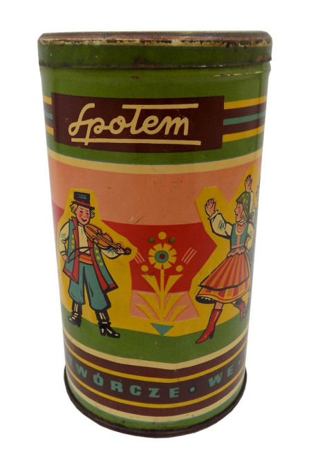 Blaszana puszka Społem Zakłady Wytwórcze we Włocławku PRL