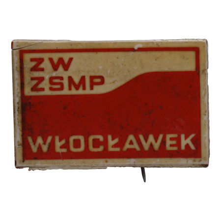 Odznaka na szpilce PRL ZW ZSMP Włocławek