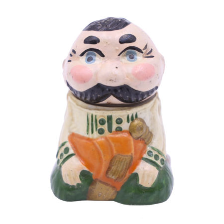 Figuralna solniczka majolika PRL