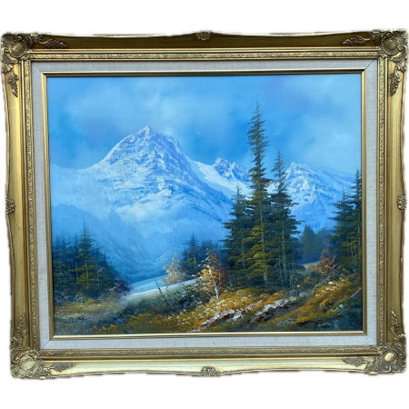 Pejzaż górski Obraz olejny na płótnie IV ćw. XX w