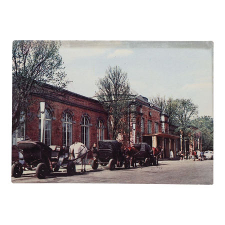 Pocztówka z Ciechocinka Widok na Dworzec Kolejowy