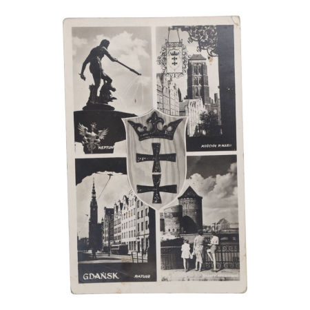 Pocztówka z Gdańska z Epoki PRL