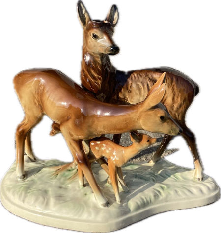 Rodzina saren Majolika Hertwig Katzhütte West Germany