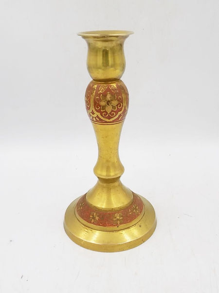 świecznik Mosiądz II poł.XX w