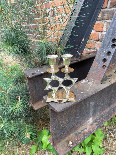 Świecznik żydowski Judaica 