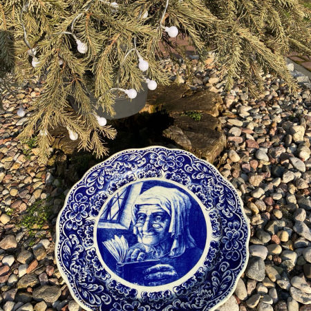 Talerz ceramiczny Boch La Louvière Delfts Belgium