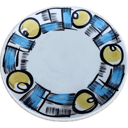 Talerz deserowy Fajans Koło Picasso